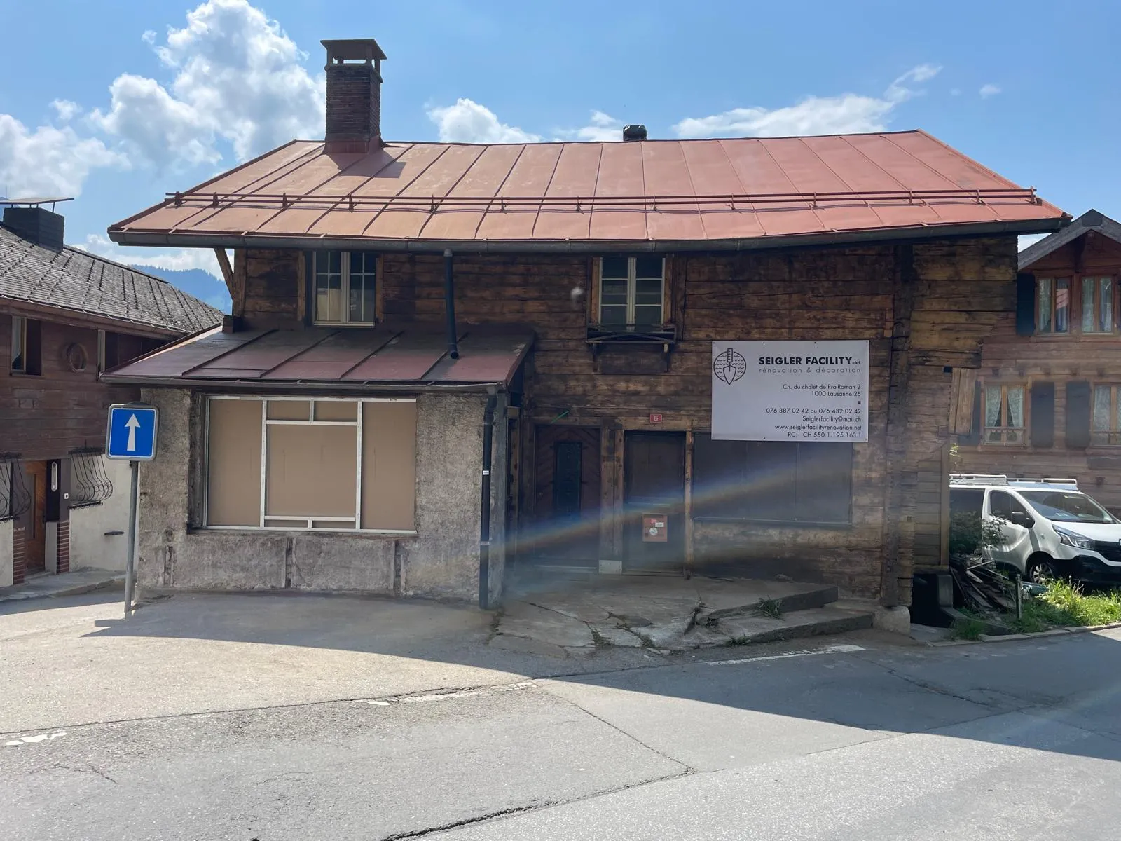 Rénovation complète d'un chalet historique à Leysin, avant travaux
