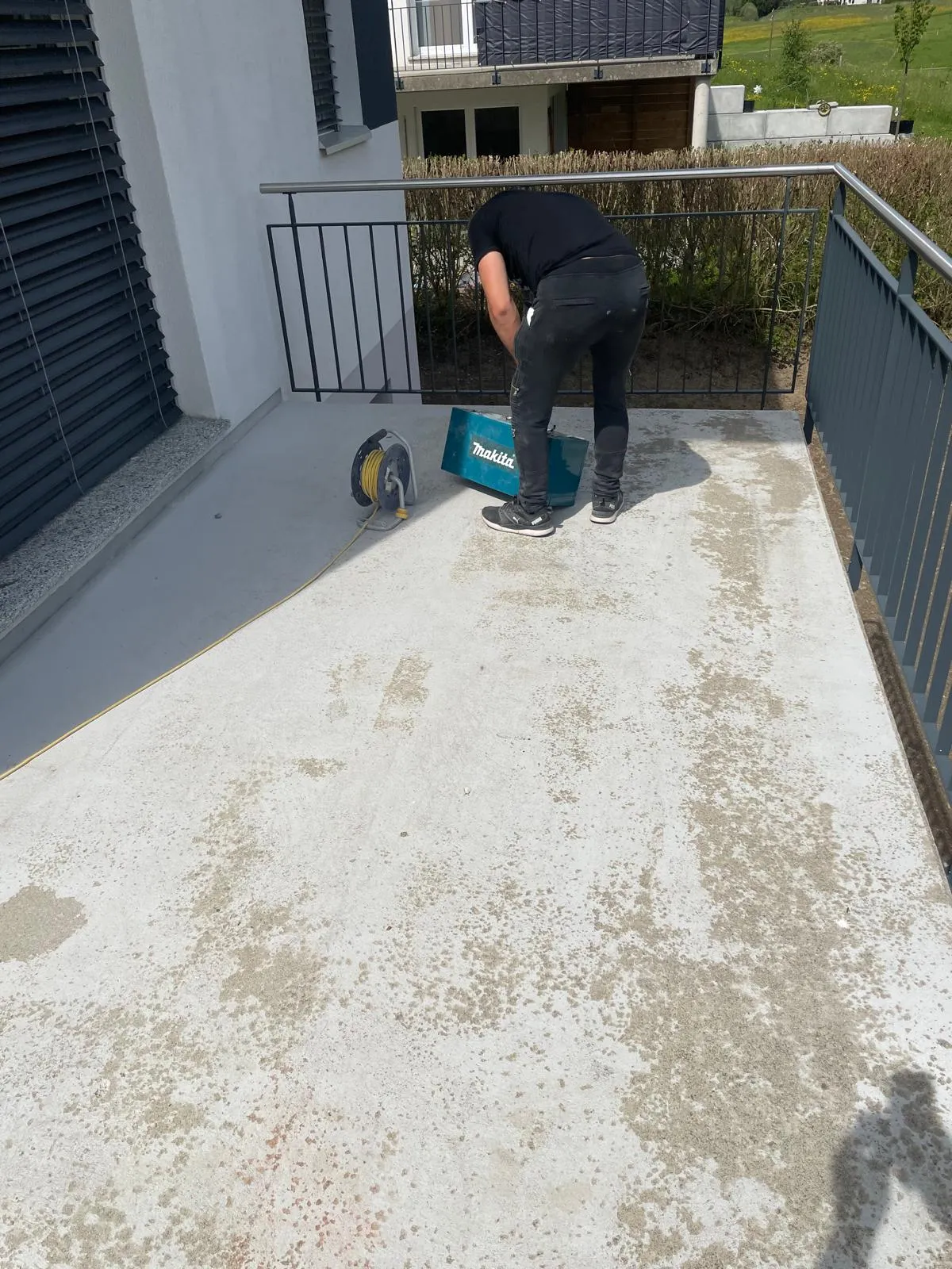 Rénovation en résine polyuréthane à Marly, avant travaux